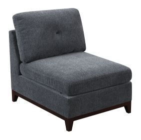 Modular Living Room Furniture Armless Chair Ash Chenille Fabric 1pc Cushion Armless Chair Couch. Modular Living Room Furniture Armless Chair Ash Chenille Fabric 1pc Cushion Armless Chair Couch.